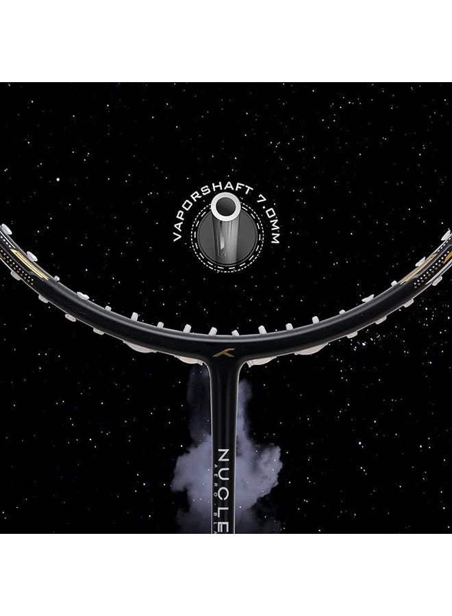 HUNDRED NUCLEAR 72 | Carbon Fibre |  Unstrung Badminton Racket with Full Racket Cover | For Professional Players | 72 grams | Maximum String Tension - 32lbs - Image 4