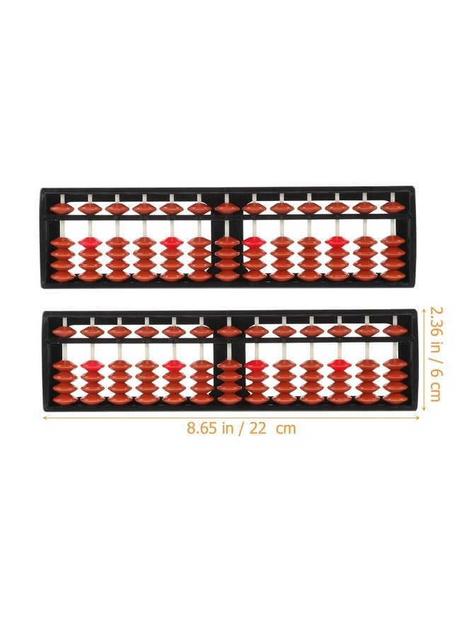 Toddmomy Abacus Soroban 13 Digits Rods 2Pcs Japanese Chinese Calculator Abacus Educational Tools Abacus Counting Tool For Kids Adults - Image 3