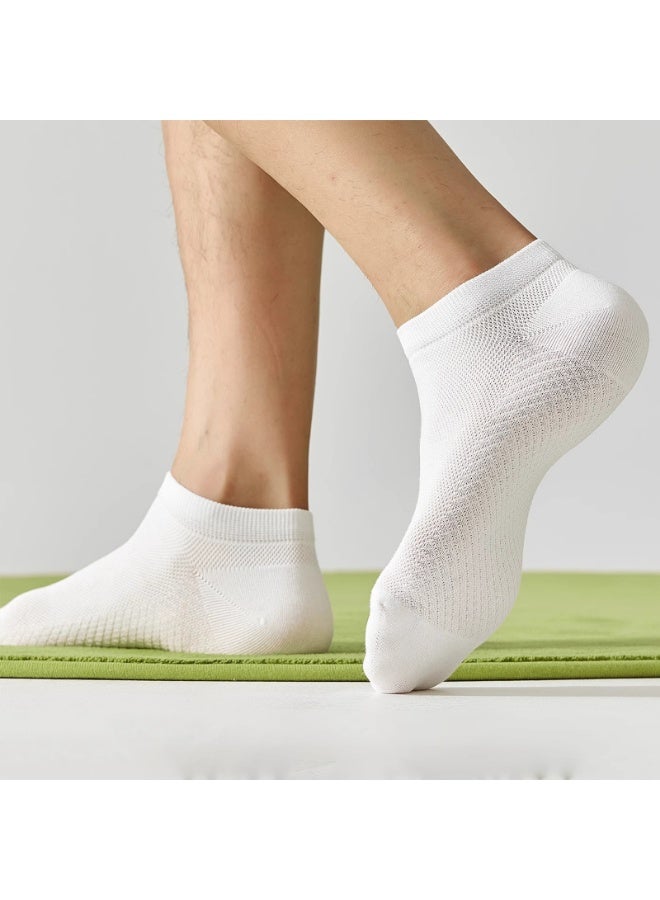 5 أزواج من جوارب الكاحل القطنية الشبكية المسامية للرجال - Image 3