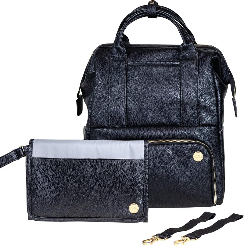 CleverMade Diaper Bag Backpack with Handles  Includes Changing Pad  Stroller Straps Stylish Unisex Maternity Back Pack Bags - Image 1