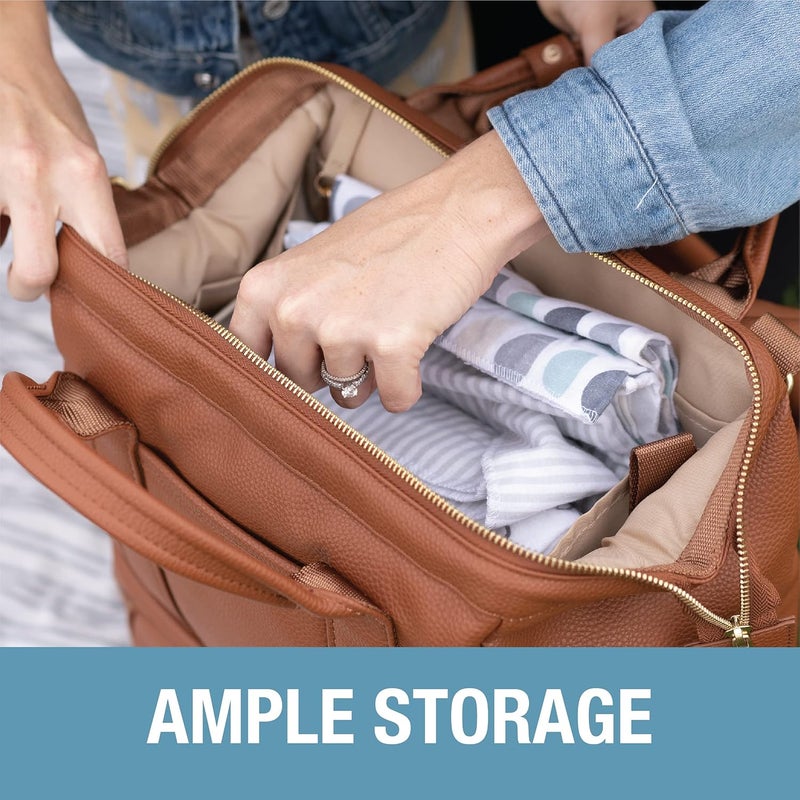 CleverMade Diaper Bag Backpack with Handles  Includes Changing Pad  Stroller Straps Stylish Unisex Maternity Back Pack Bags - Image 2