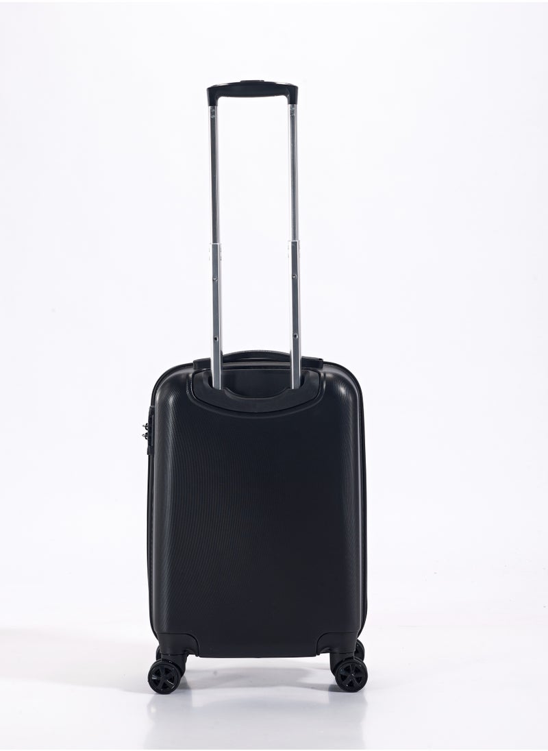 UNITED COLORS OF BENETTON - BNTA-202 20 Inch- Cabin Luggage with TSA Lock| Material- Acrylonitrile Butadiene Styrene| Adjustable Trolley Handle | Smooth Dual Wheels 360degree rotate| Black - Image 1