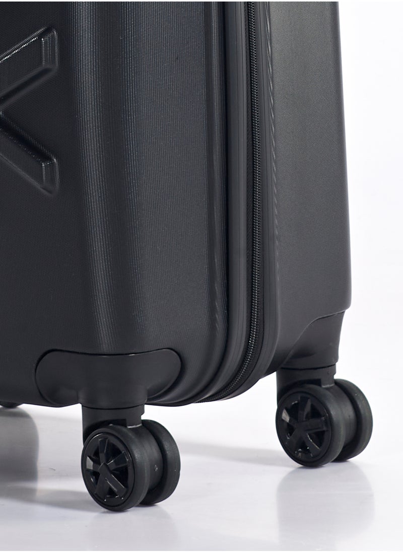 UNITED COLORS OF BENETTON - BNTA-202 20 Inch- Cabin Luggage with TSA Lock| Material- Acrylonitrile Butadiene Styrene| Adjustable Trolley Handle | Smooth Dual Wheels 360degree rotate| Black - Image 1