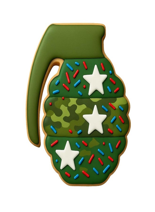 Mighty Gadget Hand Grenade Cookie Cutter - 3.5x2.68", Combat & Army Inspired Cookie Mold for Patriotic Occasions (Random Color) - Image 4