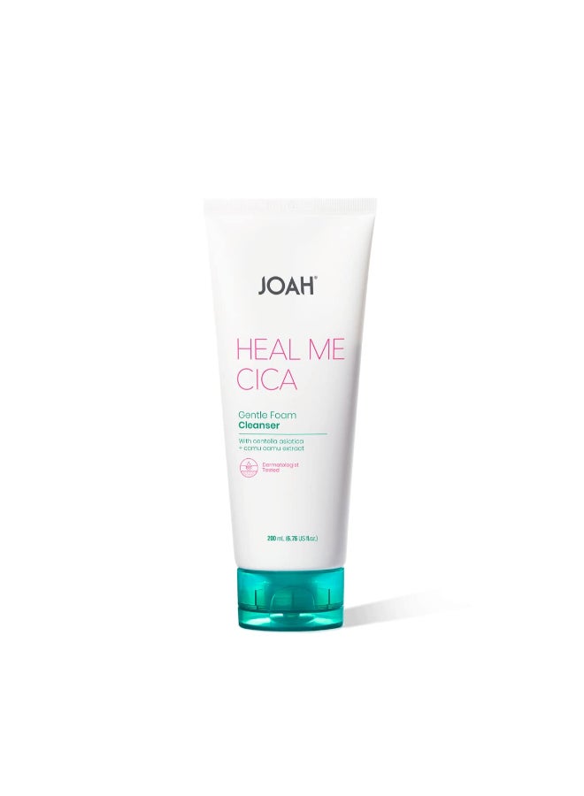 JOAH Heal Me CICA Gentle Foam Cleanser Korean Skin Care Face Wash with Centella Asiatica and Camu Camu Extract Suitable for Sensitive Skin pH Balanced CrueltyFree 676 oz White - Image 2