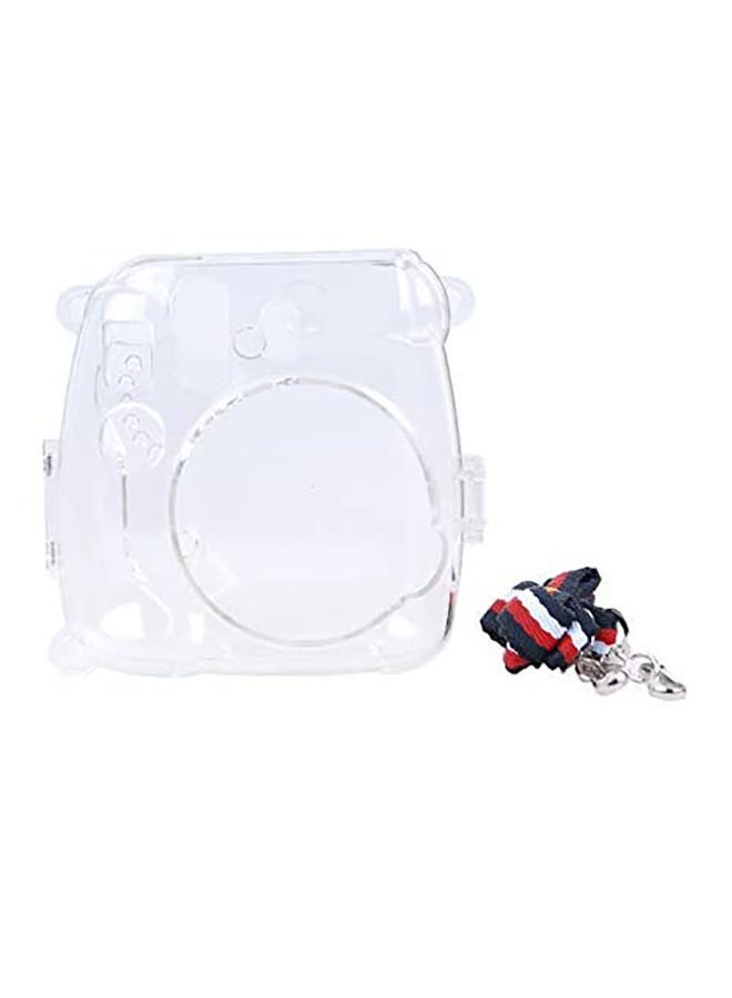 NIBEMINENT Bag For Fujifilm Intax Mini 8 Camera Clear/Red/Blue  - Image 2