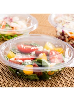 Restaurantware Restaurantware-LIDS ONLY: Basic Nature To Go Container Lids, 500 Plastic Cup Lids - Pair With 12- And 16-Ounce Containers, Plastic Lids, Clear PLA Plastic Takeaway Cup Lids, For Takeaway Orders  - Image 3