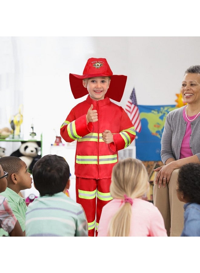 Loyo Kids Role Play Dress Up Clothes For 3-8 Years Old Play, 4 Sets Astronaut/Doctor/Fireman/Construction Costume For Kids And Toddlers Boys Halloween Costumes - Image 2