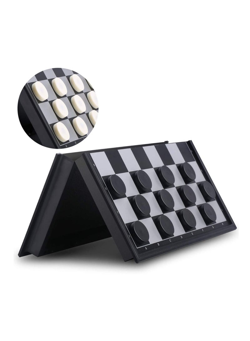 UB Magnetic Travel Checkers Board Game Set with Folding Board Family Educational Toys for Kids and Adults - Image 1