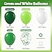 Leraqertra 60Pcs Green Balloons 12inch with Lime Dark Green and White Balloons Confetti Balloon for Themed Baby Shower Birthday Party Decorations - Image 4