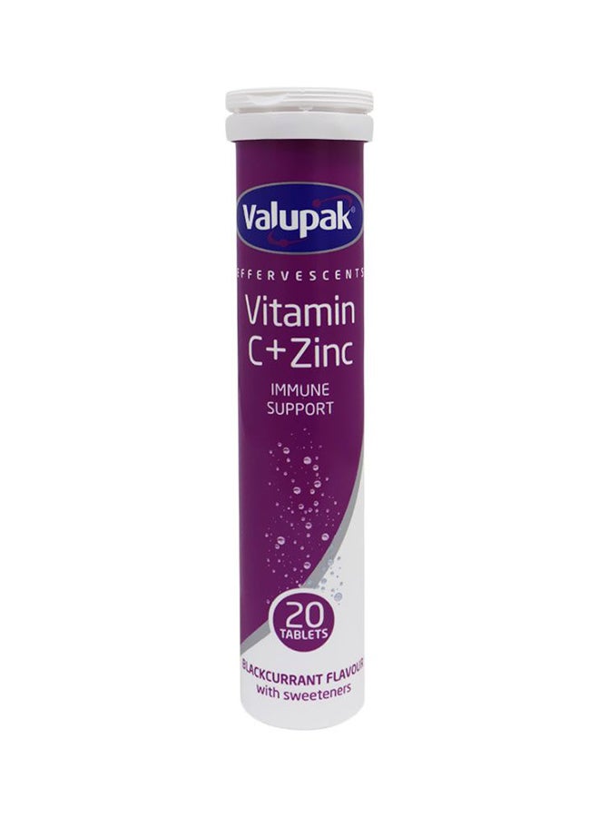 Vitamin C + Zinc Effervescent Tablet 20'S