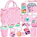 INNOCHEER Little Girls Purse Kids Toy Purse with Pretend Makeup 3 4 5 Year Old Girl Birthday Gifts Pretend Play Toddler Purse Birthday Christmas Princess Gifts Toys for Girls 3 4 5 6 7 8 Year Old - Image 2