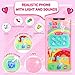 INNOCHEER Little Girls Purse Kids Toy Purse with Pretend Makeup 3 4 5 Year Old Girl Birthday Gifts Pretend Play Toddler Purse Birthday Christmas Princess Gifts Toys for Girls 3 4 5 6 7 8 Year Old - Image 4