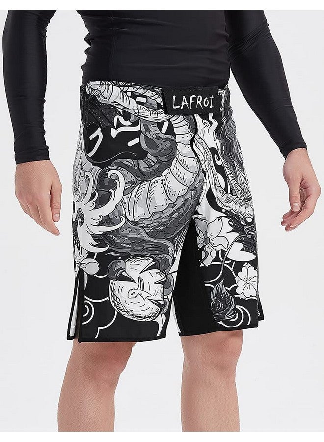 LAFROI Mens Mma Cross Training Boxing Shorts Trunks Fight Wear With Drawstring And Pocket-Qjk01(Dragon,Md) - Image 4