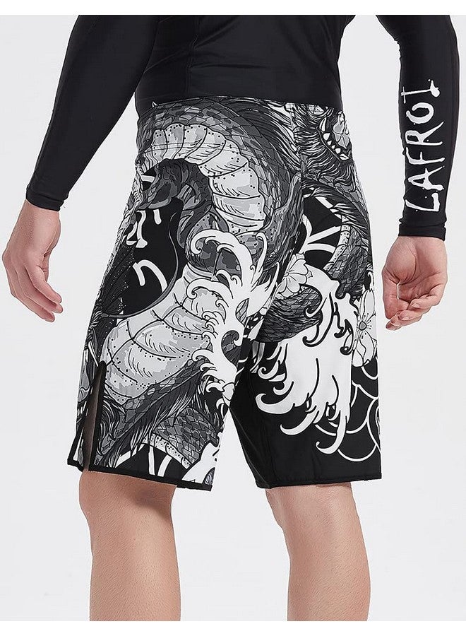 LAFROI Mens Mma Cross Training Boxing Shorts Trunks Fight Wear With Drawstring And Pocket-Qjk01(Dragon,Md) - Image 5