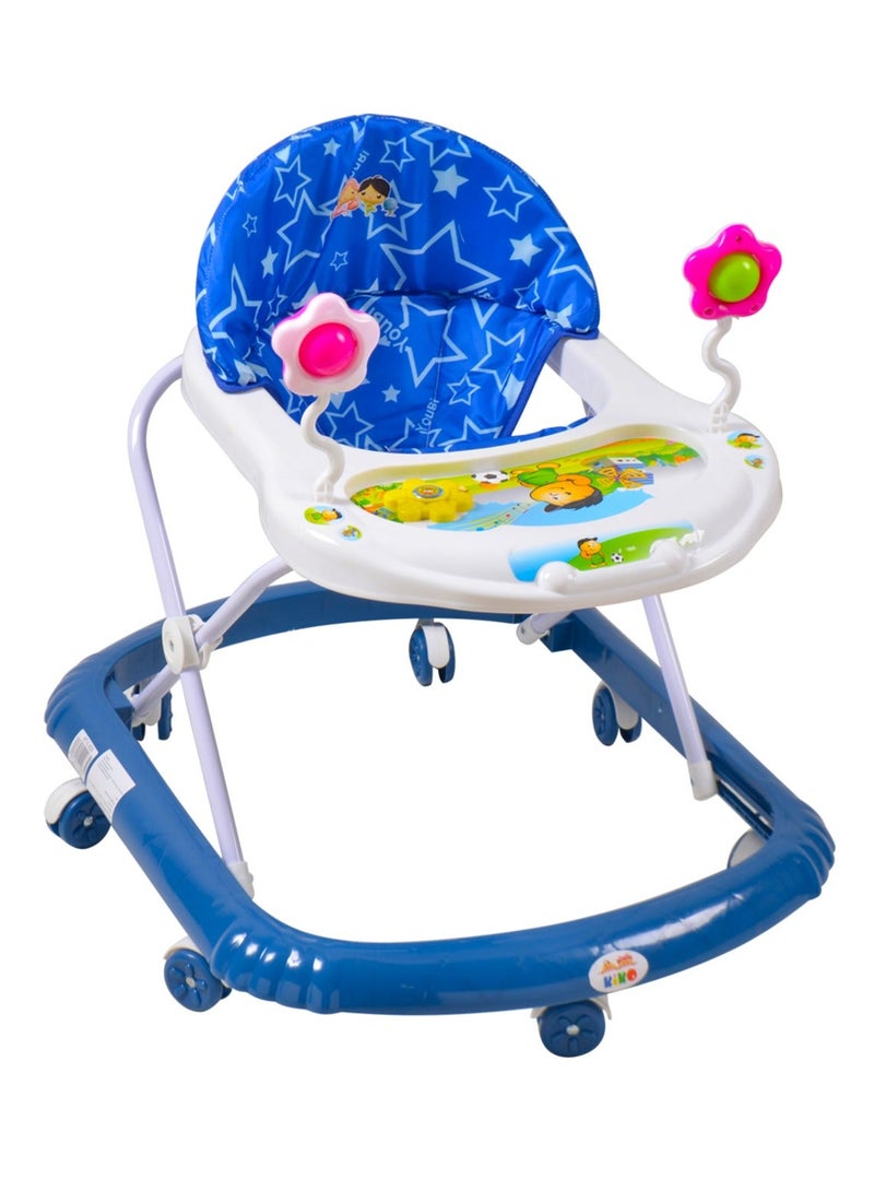 Kiko Baby Walker With Toys - Blue - Image 1