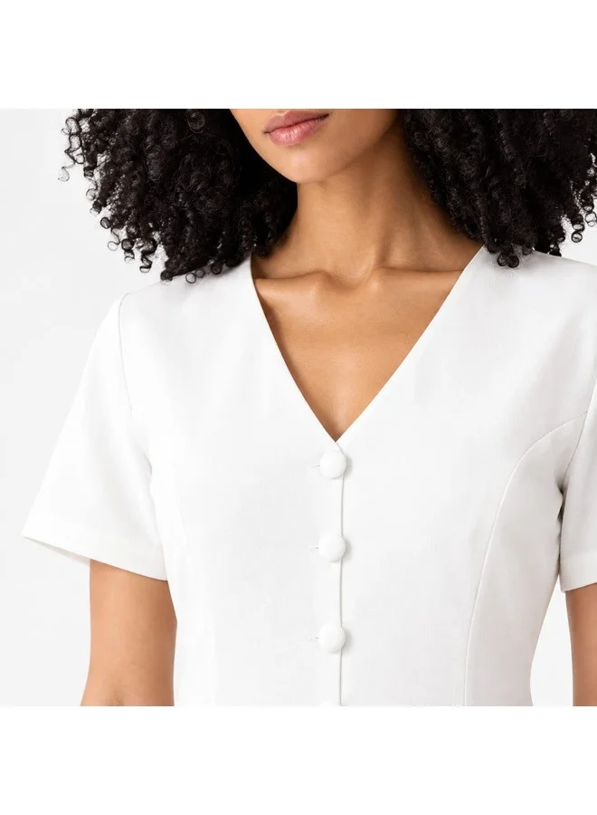 Ashita Fernandes White Rose Dress for Women | Best Price UAE