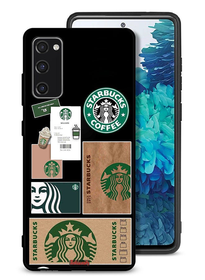 Tolwak Samsung Galaxy S20 FE 5G Protective Case Cover Starbucks Sticker - Image 1
