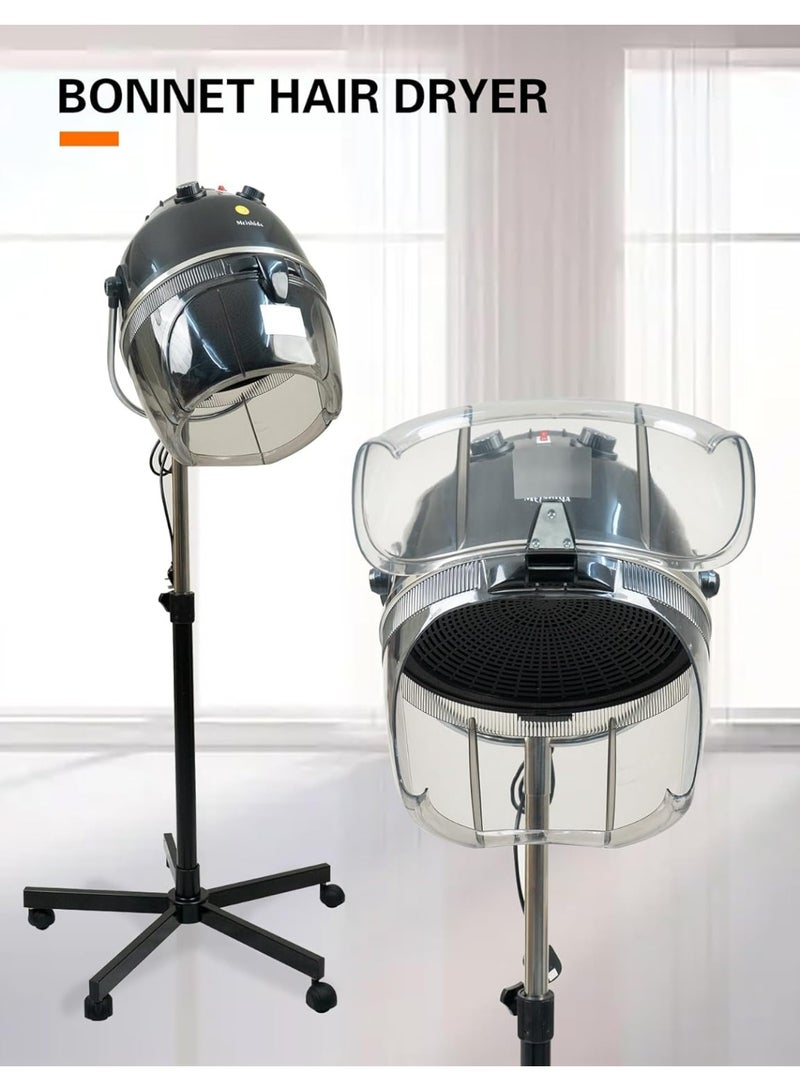 Meishida Ionic Hooded Dryer - Bonnet Sit Under Hair Dryer for Home and Salon - Professional Hair Dryer Hood with 3 Temperature Settings - Standing Hair Dryer - Image 2