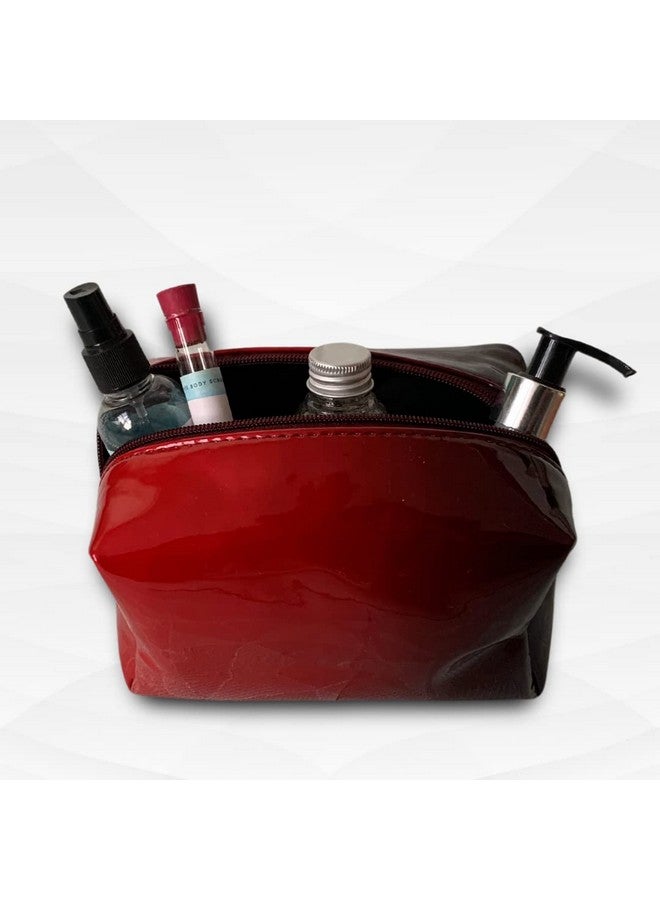 Strutt Toiletry Bag for Women, Makeup Pouch, Waterproof Cosmetic Case, Makeup Pouch Bag, Travel Organizer Kit (Red) - Image 5