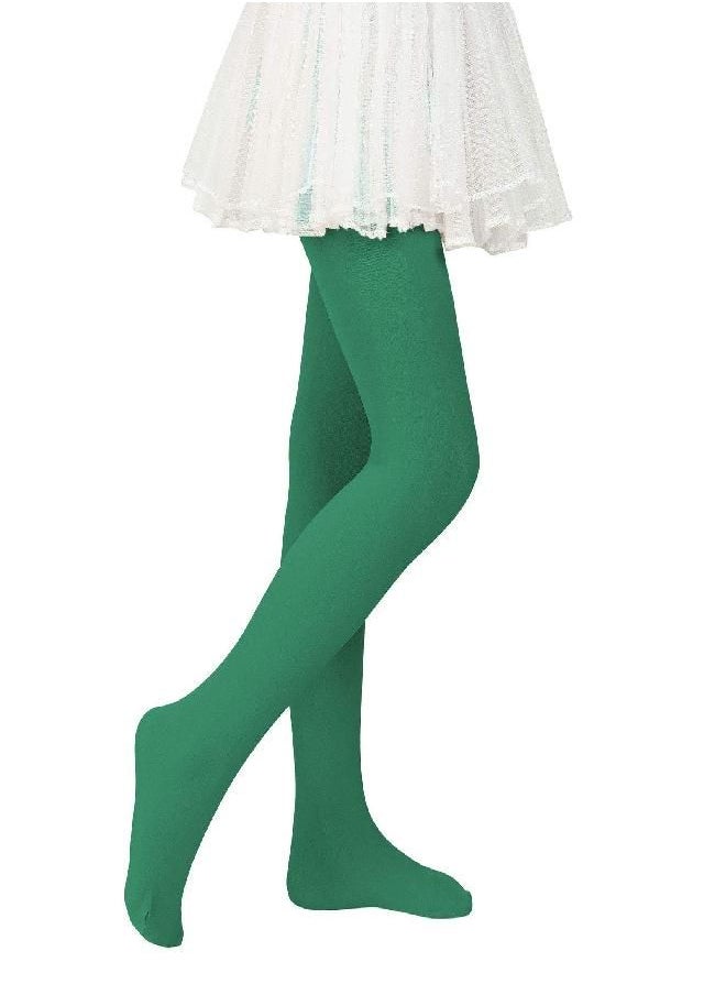 American Trends Girls Ballet Dance Tights for Toddler Soft Tights Baby Leggings Infant Elastic Dance Tights for Girls Dark Green 1-3T  - Image 2