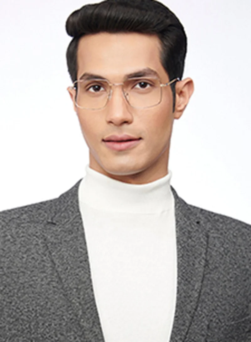 Lenskart Blu LENSKART BLU | Zero Power Blue Cut Computer Glasses | Anti Glare, Lightweight & Blocks Harmful Rays | UV Protection Specs | Men & Women | Medium | LB E14483