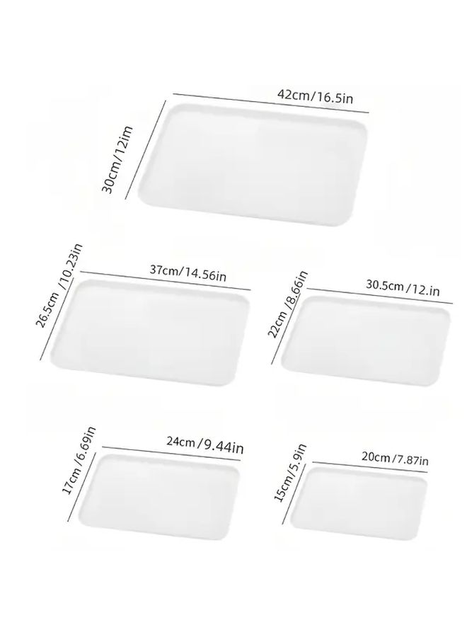 White Thickened Plastic Plate For Dining Salad Bread Pasta Main Course Party Outdoor - Image 2