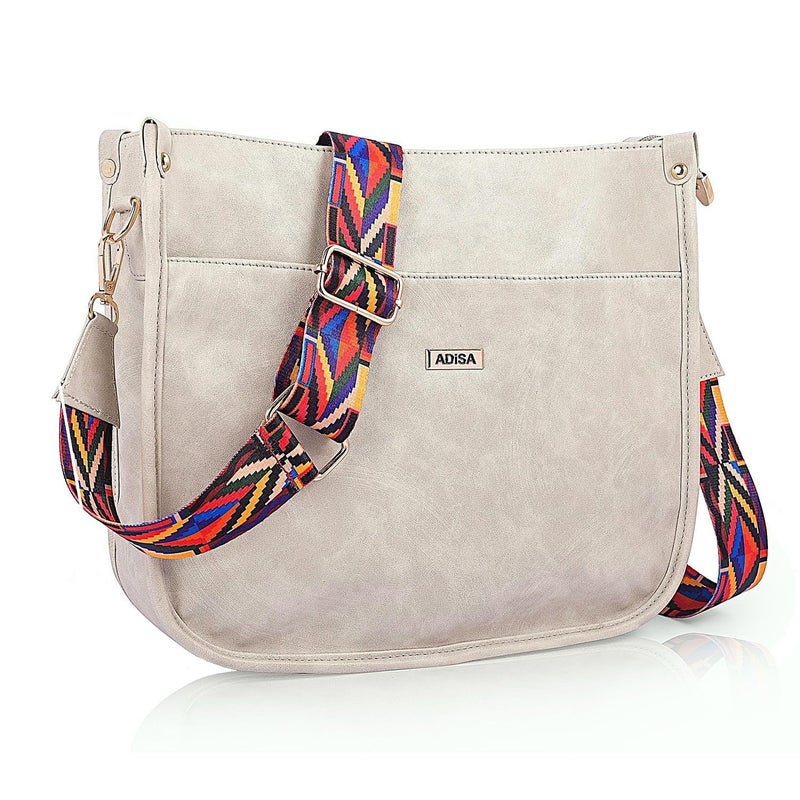 ADISA trendy hobo shoulder handbag for women and girls with crossbody sling belt (AD4082) - Image 1