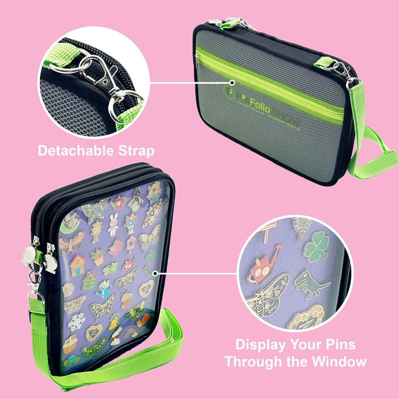 PinFolio Store Show Pin Display Bag, Lightweight Pin Book Designed for Storage & Easy Trading Up to 150 1-Inch Enamel Pins - Image 3