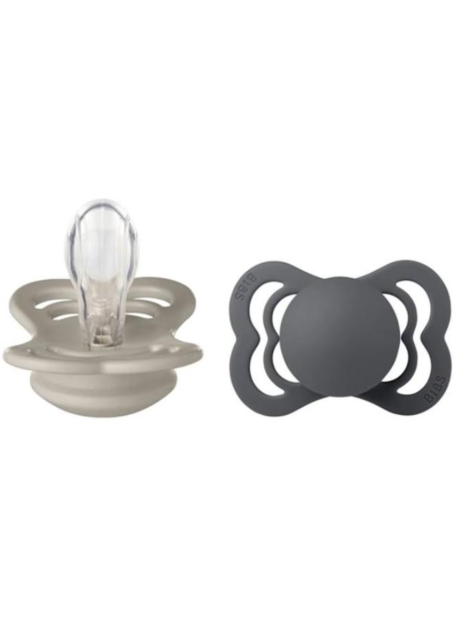 بيبس لهاية BIBS بحلمة دائرية من المطاط الطبيعي للأطفال من عمر 0+ أشهر - Image 2