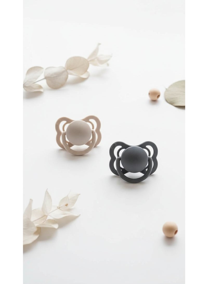 بيبس لهاية BIBS بحلمة دائرية من المطاط الطبيعي للأطفال من عمر 0+ أشهر - Image 4