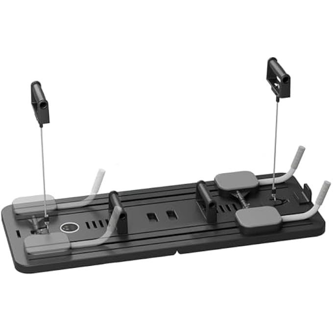 rayihni جهاز تمرين البطن: عجلة بطنية متعددة الوظائف مع ارتداد تلقائي - معدات لياقة بدنية قابلة للطي للتمارين المنزلية، لوحة دفع للتمرين على القوة - Image 2