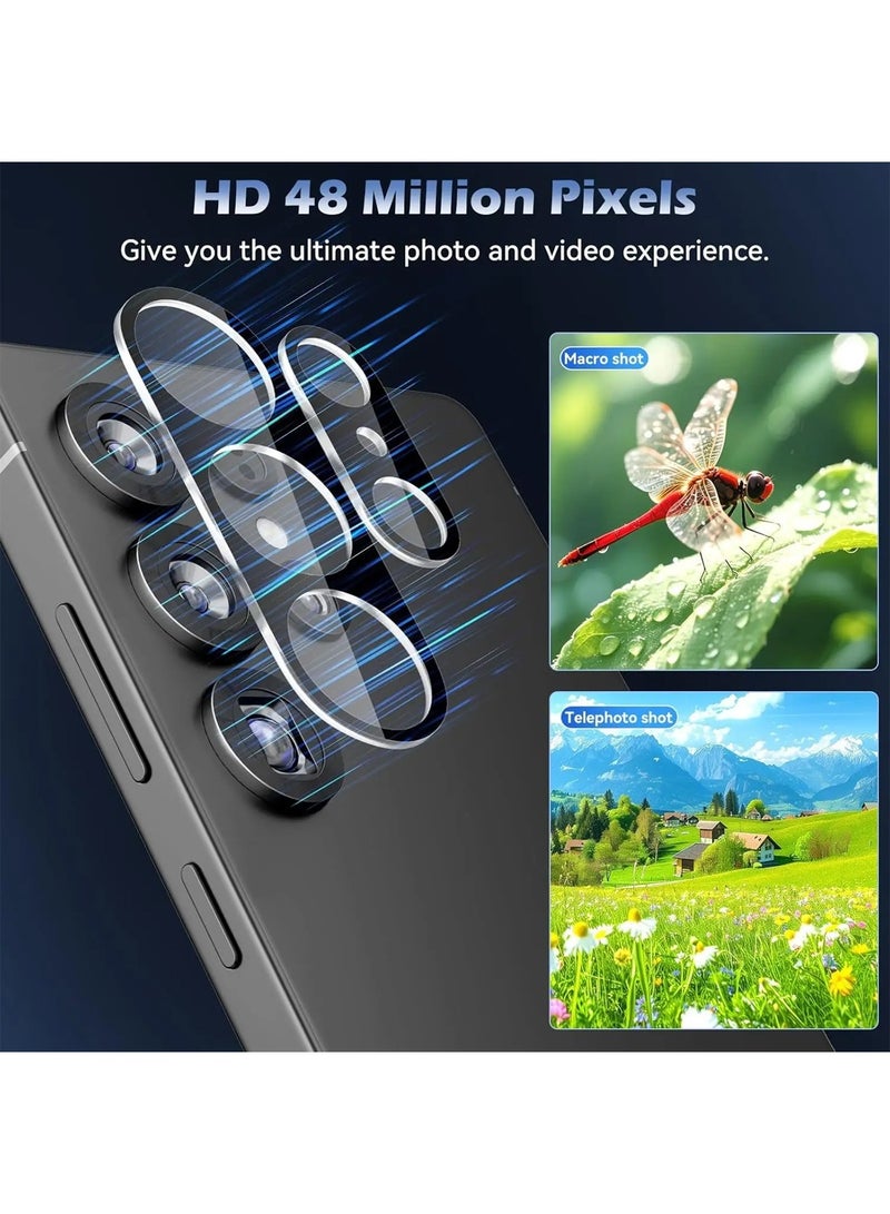 Wtech Samsung Galaxy S26 Ultra 5G 2026 HD Back Camera Lens Protector Tempered Glass (MLHCCR) - Clear/Black - Image 2