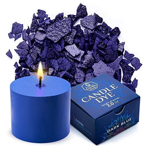 Dark Blue Candle Dye 2oz for Soy Candle Making Highly Concentrated Candle Wax Dyes Candle Shop Premium Color Dye Chips for Soy Wax Beeswax Paraffin