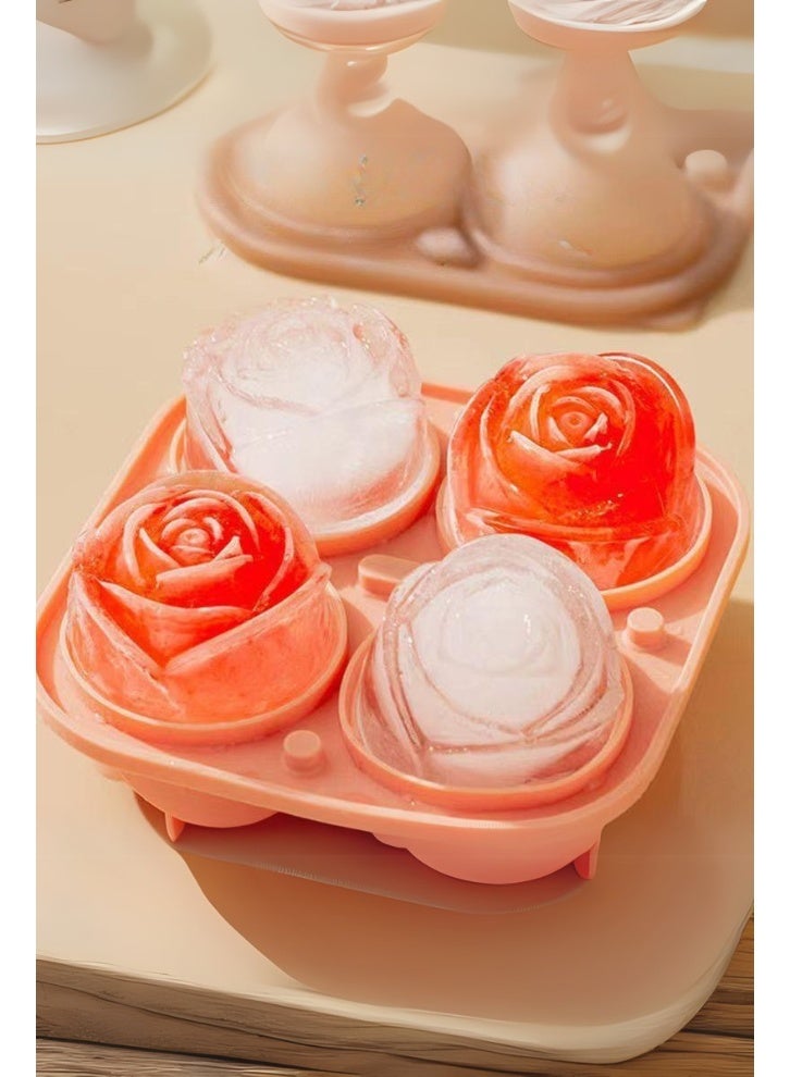 قالب مكعب ثلج من السيليكون ثلاثي الأبعاد، مناسب للويسكي والمشروبات الأخرى، سهل الصنع، سهل التنظيف - Image 1