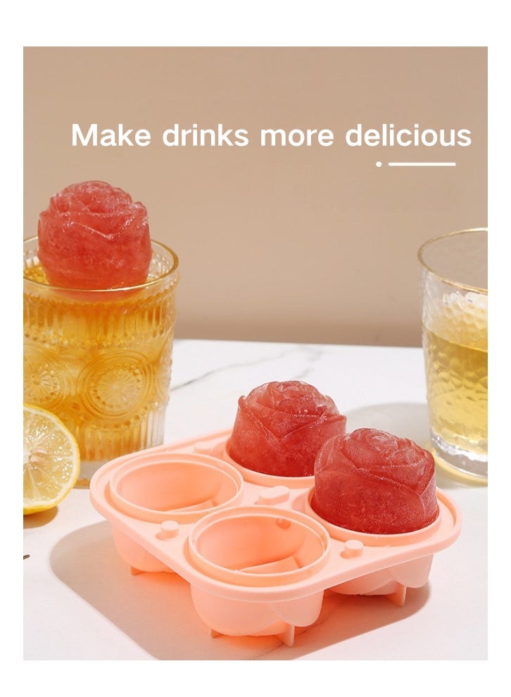 قالب مكعب ثلج من السيليكون ثلاثي الأبعاد، مناسب للويسكي والمشروبات الأخرى، سهل الصنع، سهل التنظيف - Image 2