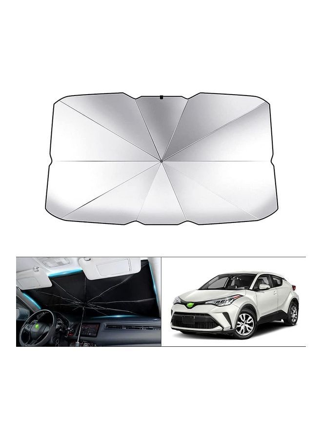 NIBEMINENT Car Windshield Sun Shade Umbrella 