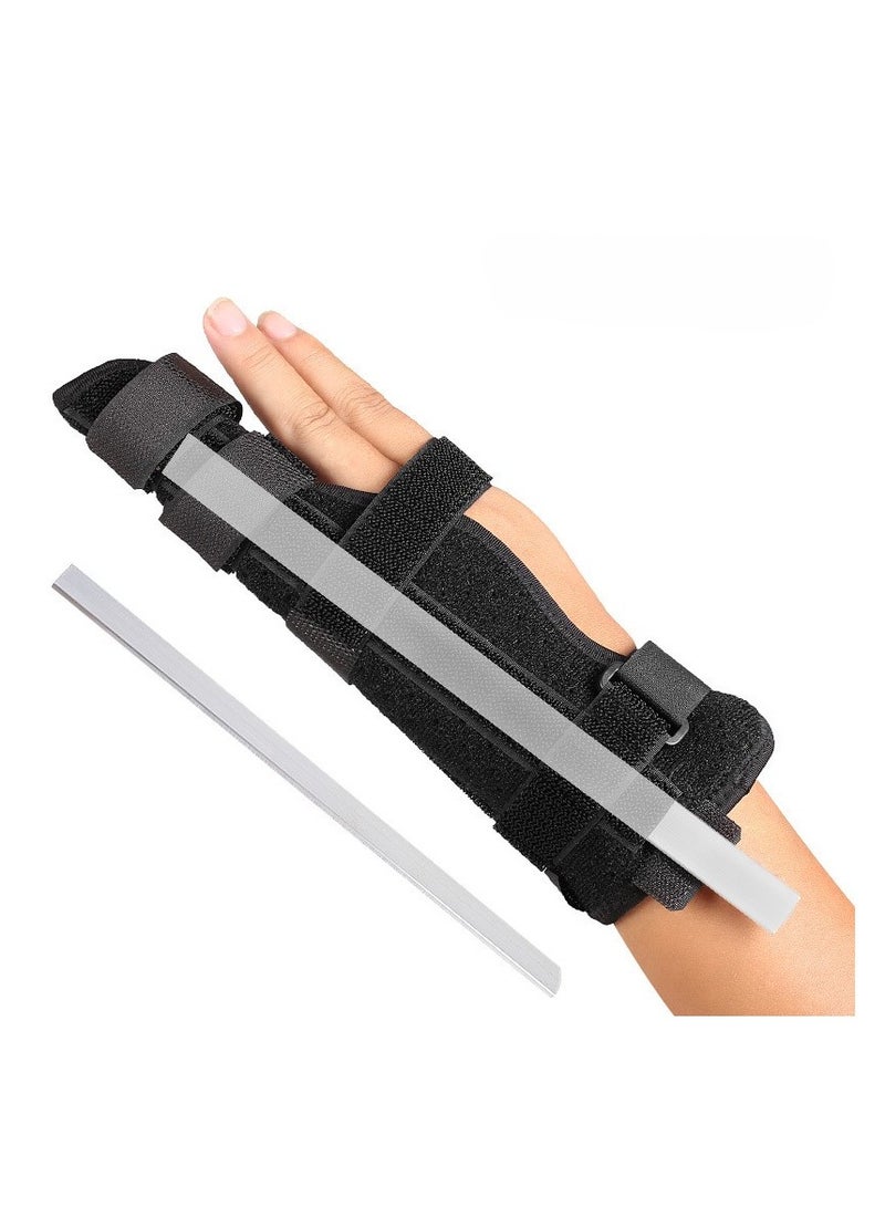 Finger Splint Brace Adjustable Finger Brace for Straightening Arthritis Sprains Pain Relief Metacarpal Splint for 4th or 5th Finger M Size - Image 4