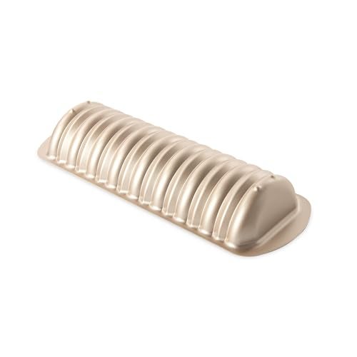 NORDIC WARE صينية خبز القرفة واللوز من نورديك وير 4 أكواب ساعة ذهبية