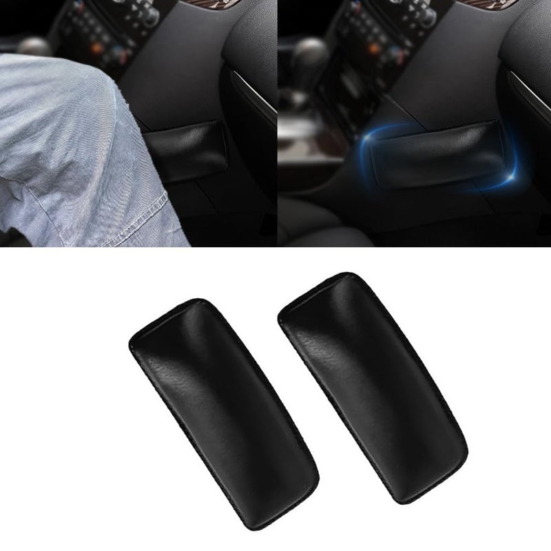 RUNMAY2 Pack Knee Cushion Soft Pad For Leather Auto Center Console, Car Foot Care Knee Cover Thigh Support Comfort Elastic Pillow Car Interior Accessories - Image 1