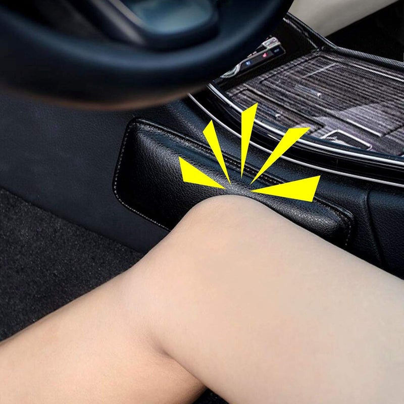 RUNMAY2 Pack Knee Cushion Soft Pad For Leather Auto Center Console, Car Foot Care Knee Cover Thigh Support Comfort Elastic Pillow Car Interior Accessories - Image 3