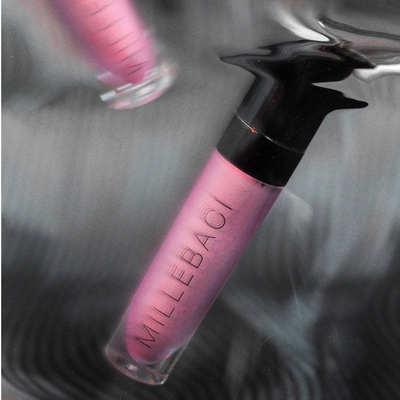 Nouba Millebaci Long Lasting Liquid Lipstick Pink, Lustrous Moisturizing Creamy Formula with Vitamin E Intense Color Pigment High Impact Makeup Lip Cream Color Stick Balm For Women (Color 1) - Image 3