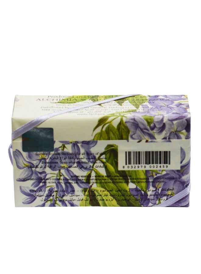 Alchimia Vegetal Soap Wisteria 200G |Elegant Italian Soap | Soft Floral Wisteria Fragrance |Touch of floral sophistication |Maintain natural moisture balance | suitable for all skin types - Image 2