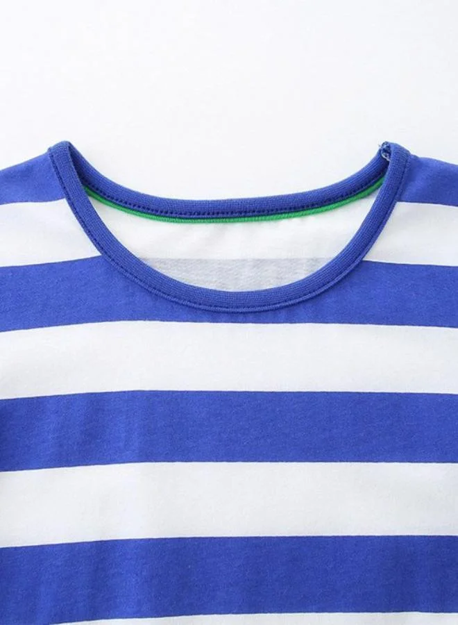 YUNIQEE Striped Seahorse Appliqué Dress