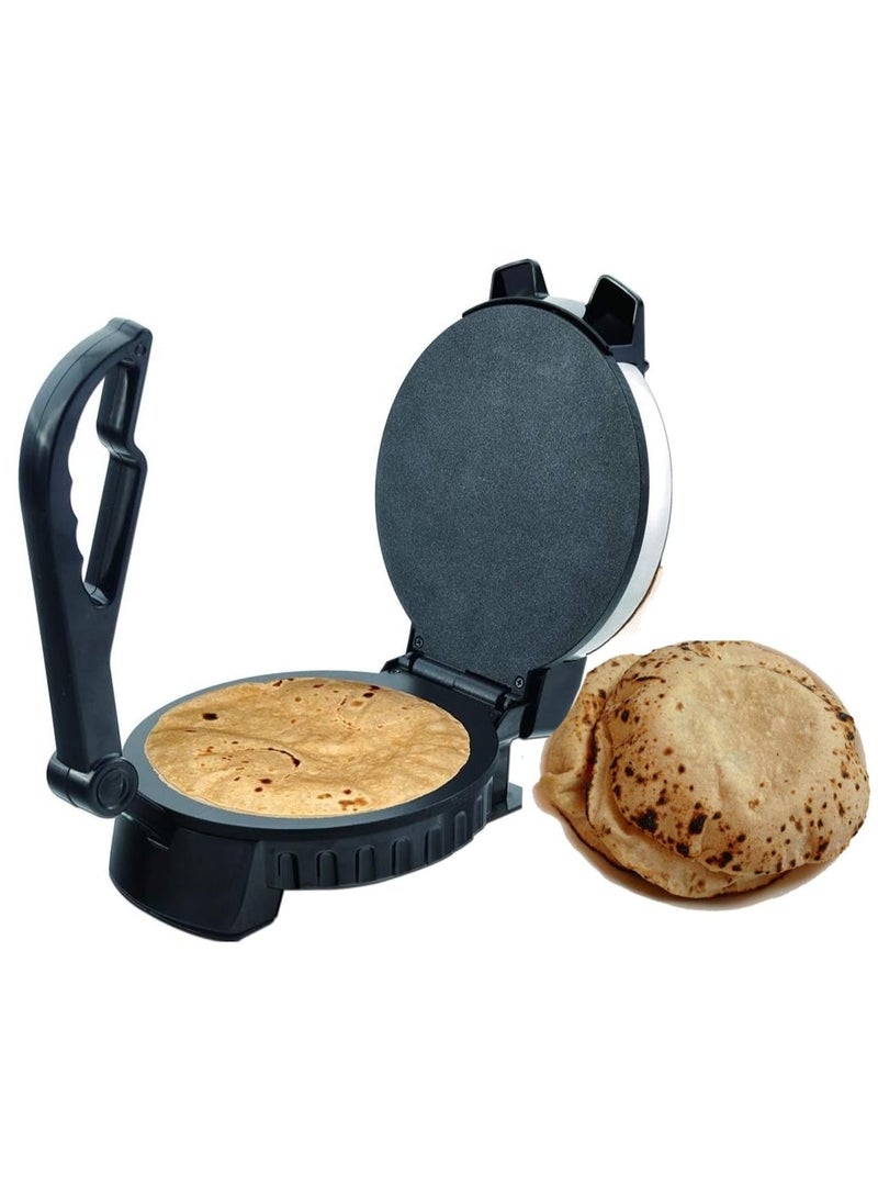 8 Inch Nonstick Roti Chapati Maker Electric Flatbread Tortilla Maker with Adjustable Temperature Easy Clean Plates 900W Compact Design - Image 5