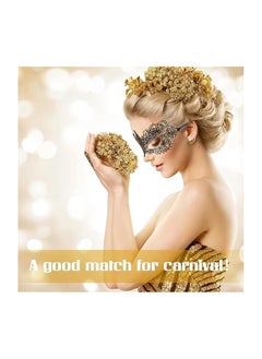 The Bros 3 Pieces Masquerade Masks, Lace Eye Mask Lady Girl Face Venetian Lace Mask for Ball Party Venetian Masquerade Costume Masquerade Party Cosplay Costume Props  - Image 3