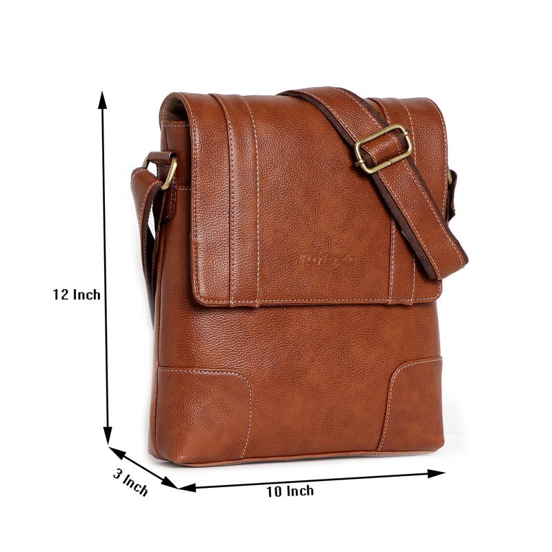 ROLEXO Men's Synthetic Leather Casual Crossbody/Sling Bag - Image 2