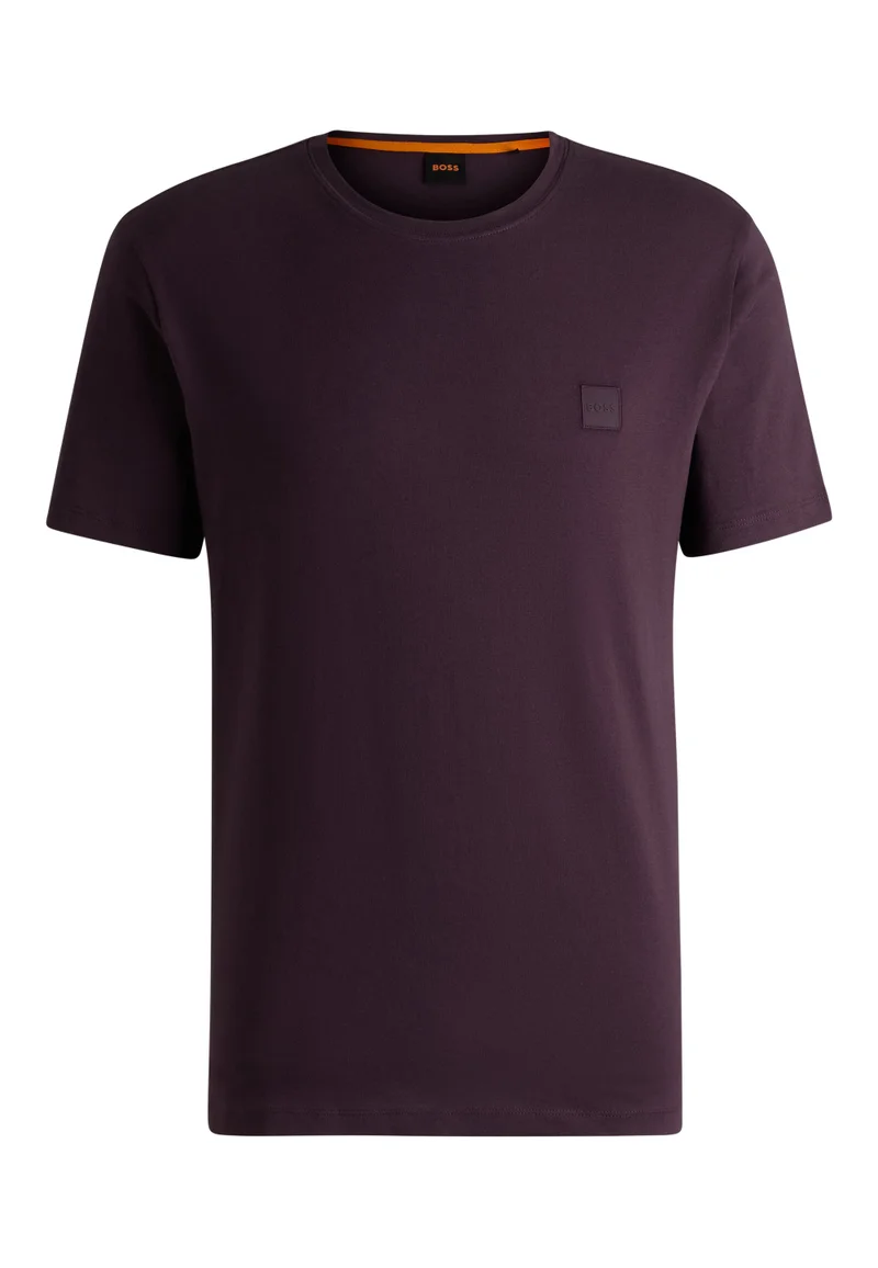 BOSS Cotton-jersey T-shirt with logo patch