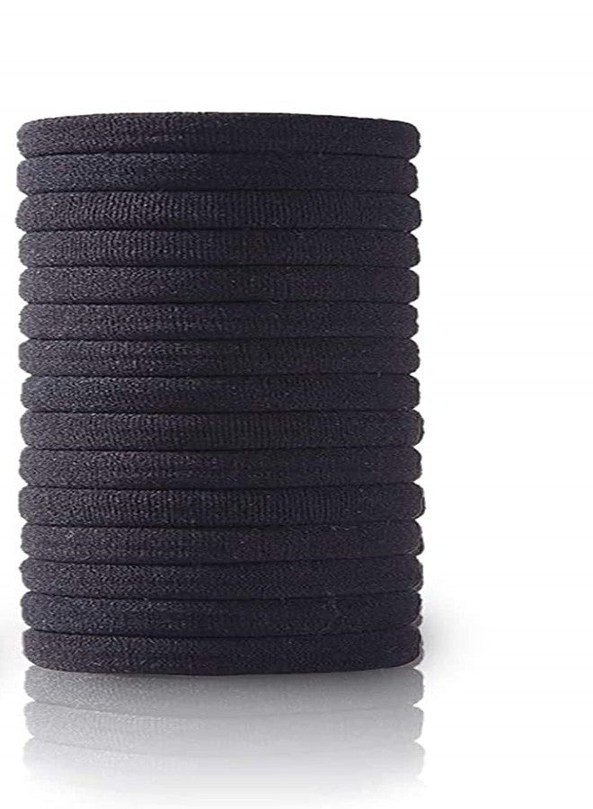 DIAN Pack of 15 Black Hair Rubber Bands, Ponytail Holders, Hair Tie, Hair Bow, Hair Accessories for Women, Teens and Girl - Image 1