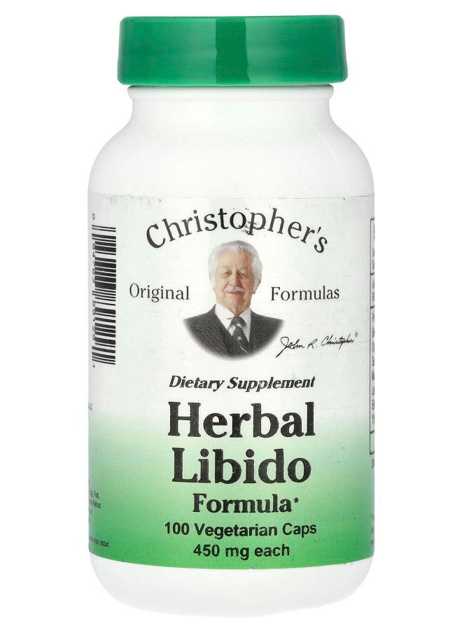 Christopher's Original Formulas - Herbal Libido Formula 900 mg 100 Vegetarian Caps (450 mg per Capsule) - Image 1